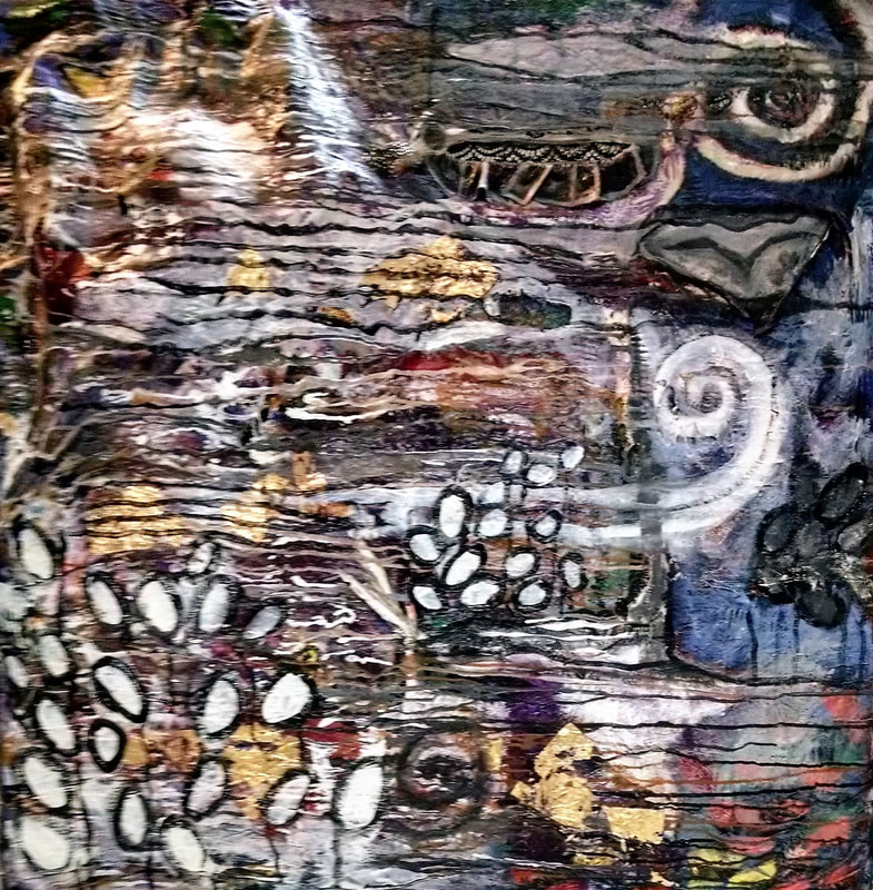 48 inches x 48inches
mixed media Process painting.
Original Price $3,000.00 
Clearance Price
$1,200.00